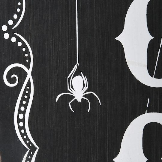 28" Halloween Welcome Standup Coffin Sign